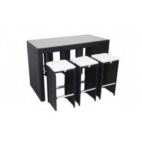 Table Bar De Jardin En Resine Tressee