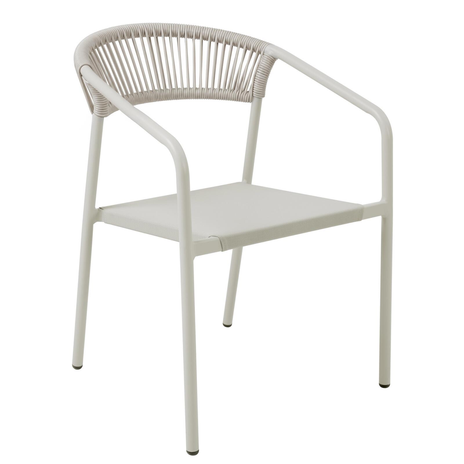 Table de jardin structure en aluminium 8 personnes 213x90 cm et 8 chaises en textilène