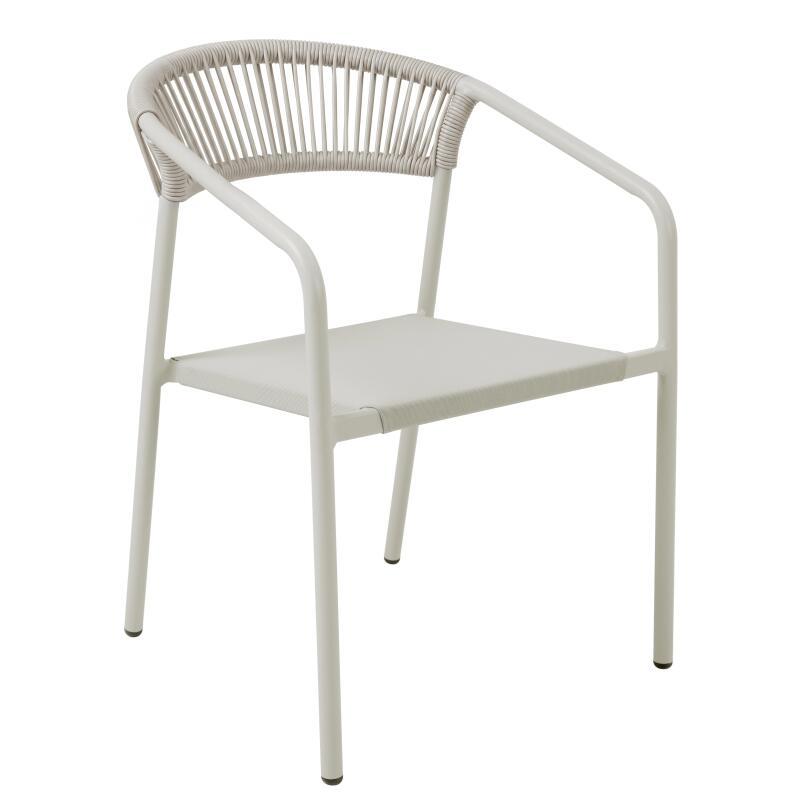Table de jardin structure en aluminium 8 personnes 213x90 cm et 8 chaises en textilène (6/7)