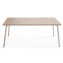 Table de jardin en métal 180x90 cm et 8 chaises dépareillés avec accoudoirs