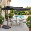 Store banne double pente (3 x 4m) et 4 dalles de lestage
