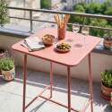 Table haute extérieure mange-debout 70x70x105 cm en métal