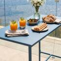 Table haute extérieure mange-debout 120x60x105 cm en métal