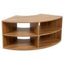Meuble TV effet bois 120 cm style scandinave