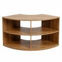 Meuble TV effet bois 120 cm style scandinave