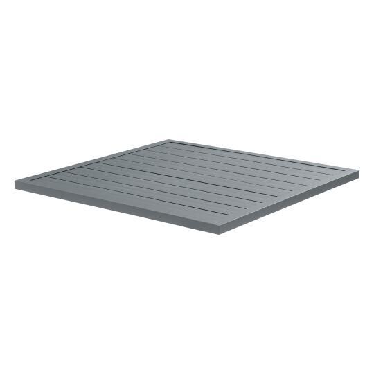 Plateau de table carré en aluminium 70x70 cm pour pied Klipo | Oviala