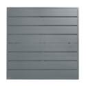 Plateau de table carré en aluminium noir 70x70 cm