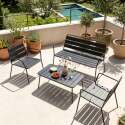Canapé de jardin en métal