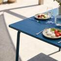 Table de jardin carrée en métal 8 personnes 120x120 cm
