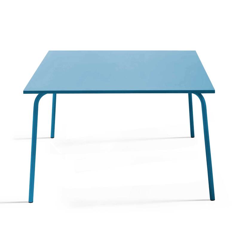 Table de jardin carrée en métal 8 personnes 120x120 cm (4/5)