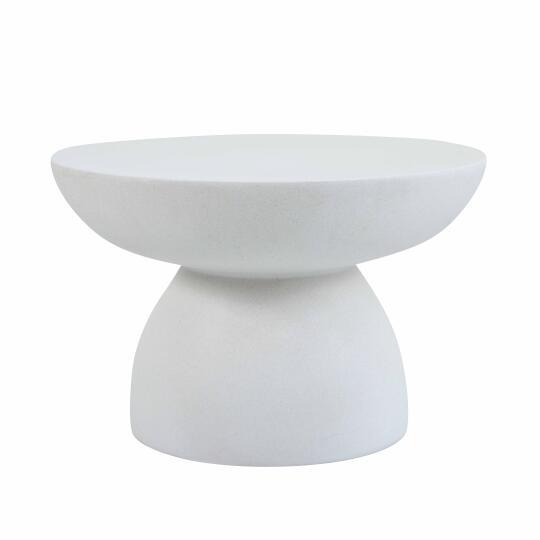 Table basse effet béton lisse ronde Ø60x40cm