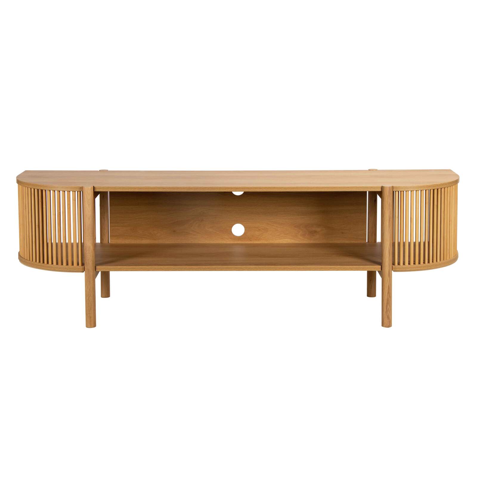 Meuble TV effet bois 160 cm style bohème
