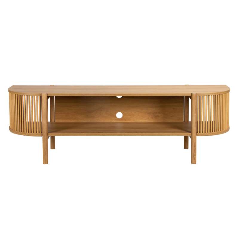 Meuble TV effet bois 160 cm style bohème
 (5/8)