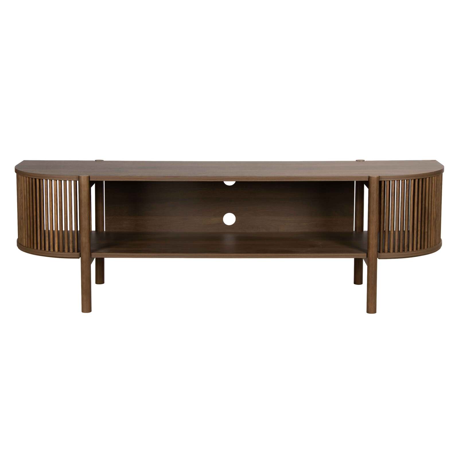 Meuble TV effet bois 160 cm style bohème
