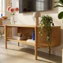 Meuble TV effet bois 160 cm style bohème
