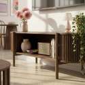 Meuble TV effet bois 160 cm style bohème
