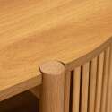 Buffet ouvert effet bois 160 cm style bohème