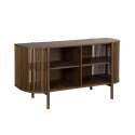 Buffet ouvert effet bois 160 cm style bohème