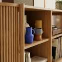 Buffet ouvert effet bois 160 cm style bohème