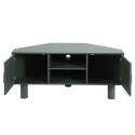 Meuble TV d'angle effet cannage 120 cm en rotin synthétique style bohème