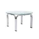 Table basse en verre trempé ronde Ø70 cm
