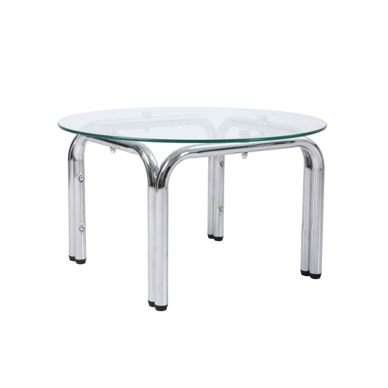Table basse en verre trempé ronde Ø70 cm