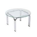 Table basse en verre trempé ronde Ø70 cm