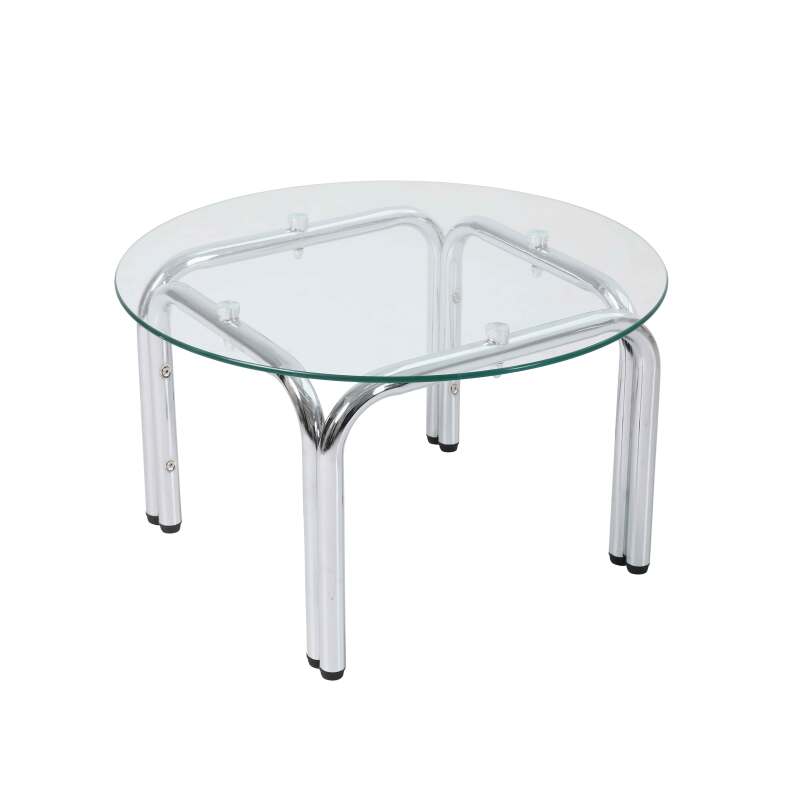 Table basse en verre trempé ronde Ø70 cm (4/6)