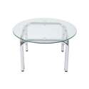 Table basse en verre trempé ronde Ø70 cm