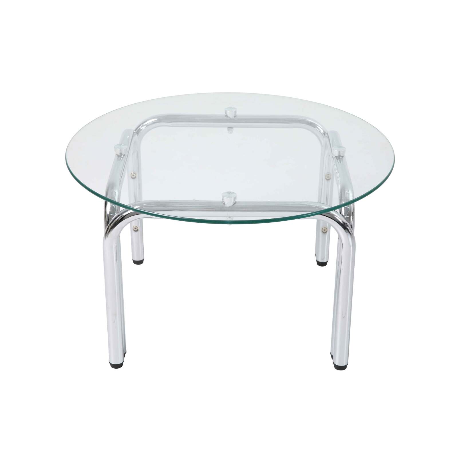 Table basse en verre trempé ronde Ø70 cm