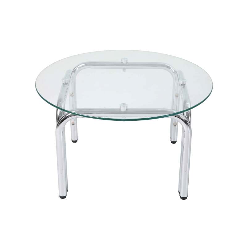 Table basse en verre trempé ronde Ø70 cm (5/6)