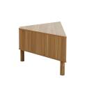 Meuble TV effet bois 120 cm style scandinave