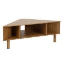Meuble TV effet bois 120 cm style scandinave