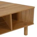 Meuble TV effet bois 120 cm style scandinave