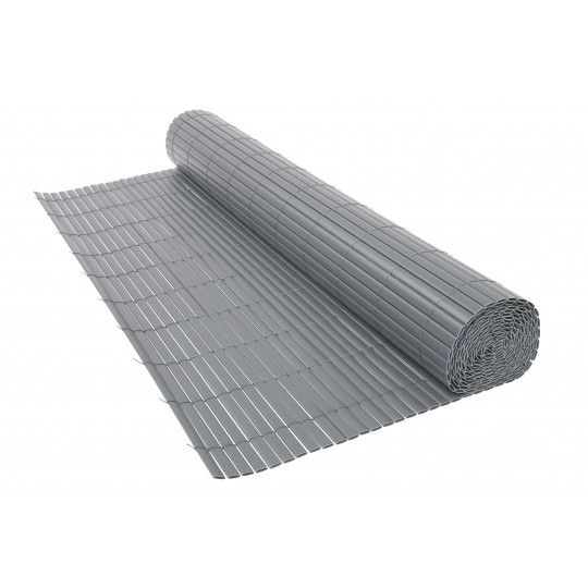Canisse brise vue gris PVC