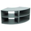 Meuble TV d'angle coloré 120 cm style scandinave