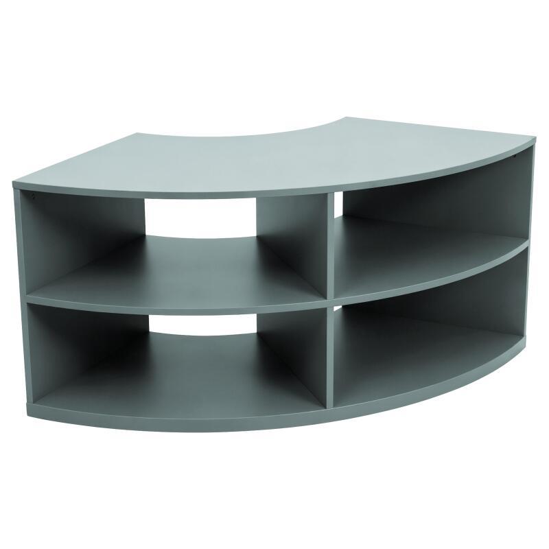 Meuble TV d'angle coloré 120 cm style scandinave