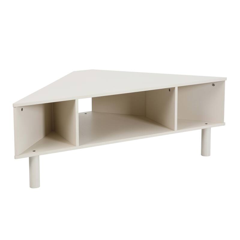 Meuble TV d'angle coloré 120 cm style scandinave