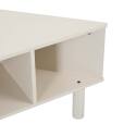 Meuble TV d'angle coloré 120 cm style scandinave