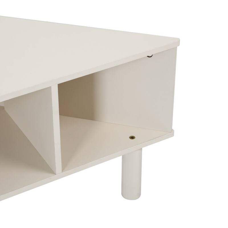 Meuble TV d'angle coloré 120 cm style scandinave (6/7)