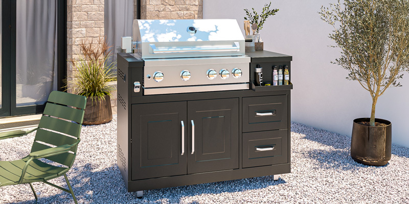 Meuble barbecue gaz pour cuisine d'été