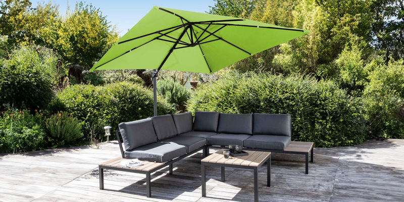 Parasol déporté en soldes