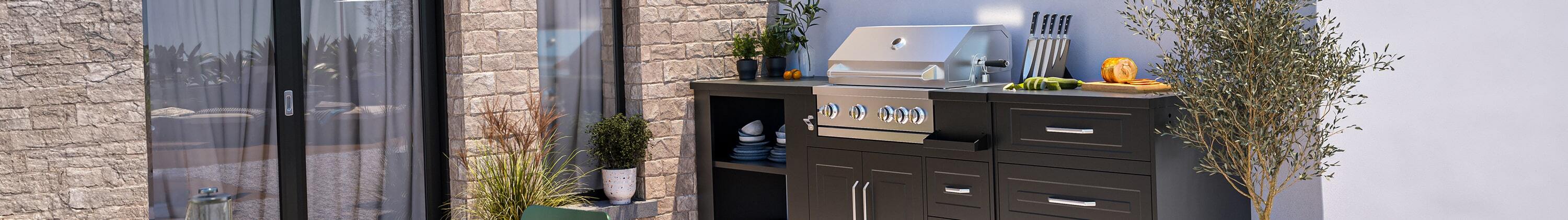cuisine extérieur en acier inoxydable