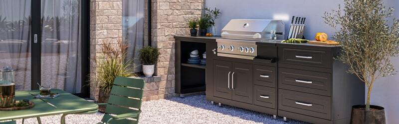 cuisine extérieur en acier inoxydable