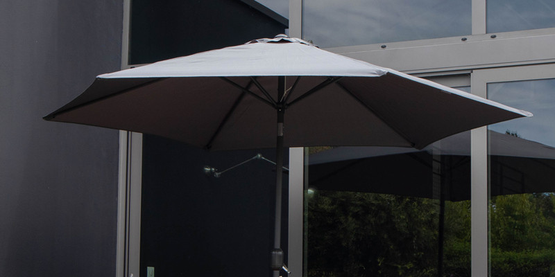 Parasol droit en aluminium