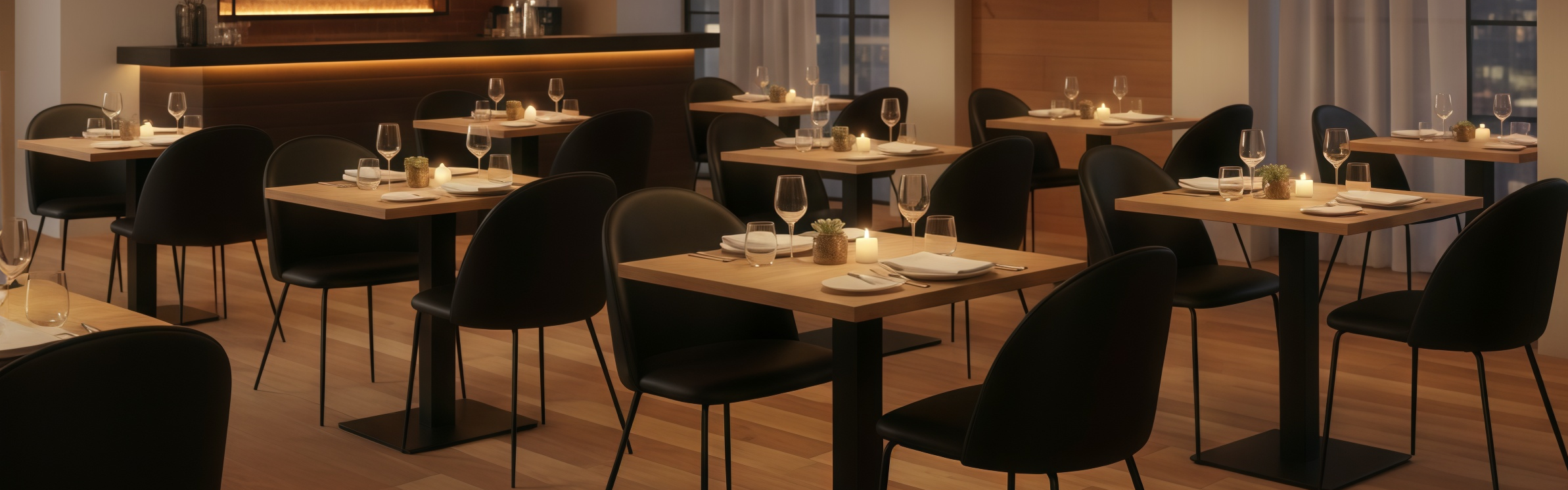 table de restaurant plateau en bois avec 2 chaises effet cuir