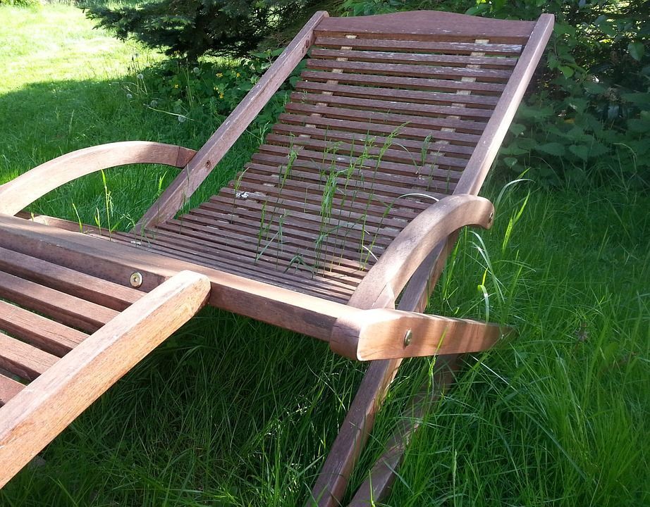 chaise longue en bois fsc oviala