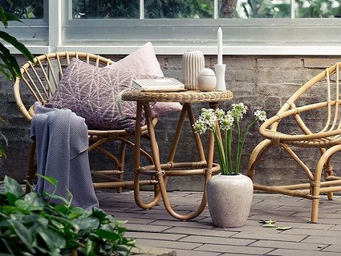 Tendance déco : le salon de jardin en rotin