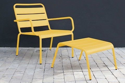 fauteuil de jardin jaune