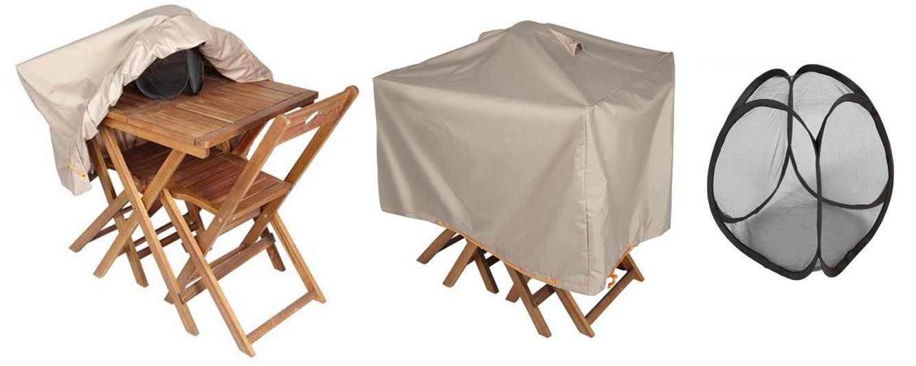 Grande housse de protection transparente pour tables et chaises  extérieures. Un bon mobilier de jardin est un mobilier bien protégé.  #outdoor